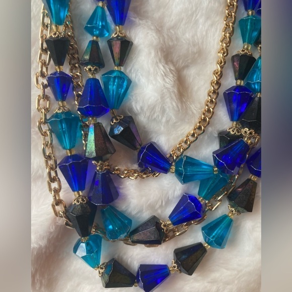 Vintage Germany Multi Strands Beaded Necklace - Picture 3 of 5